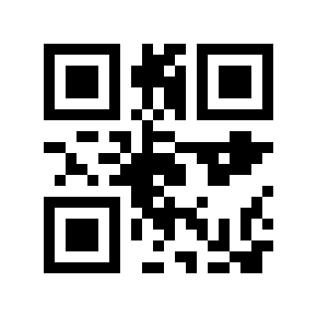 QR version 1 at error-correction level H. The 21 × 21 symbol has a four-module quiet zone, producing a 29 × 29 grid and a 290 × 290 pixel GIF. Decoded payload: ABC123.